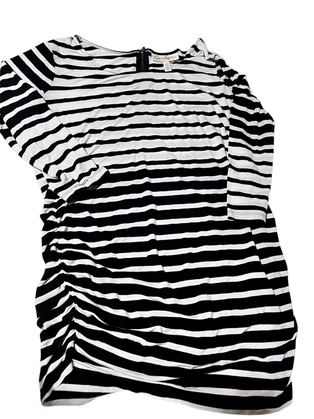 EUC - Jessica Simpson Maternity 3/4 Sleeve Top - Size L, Black & White